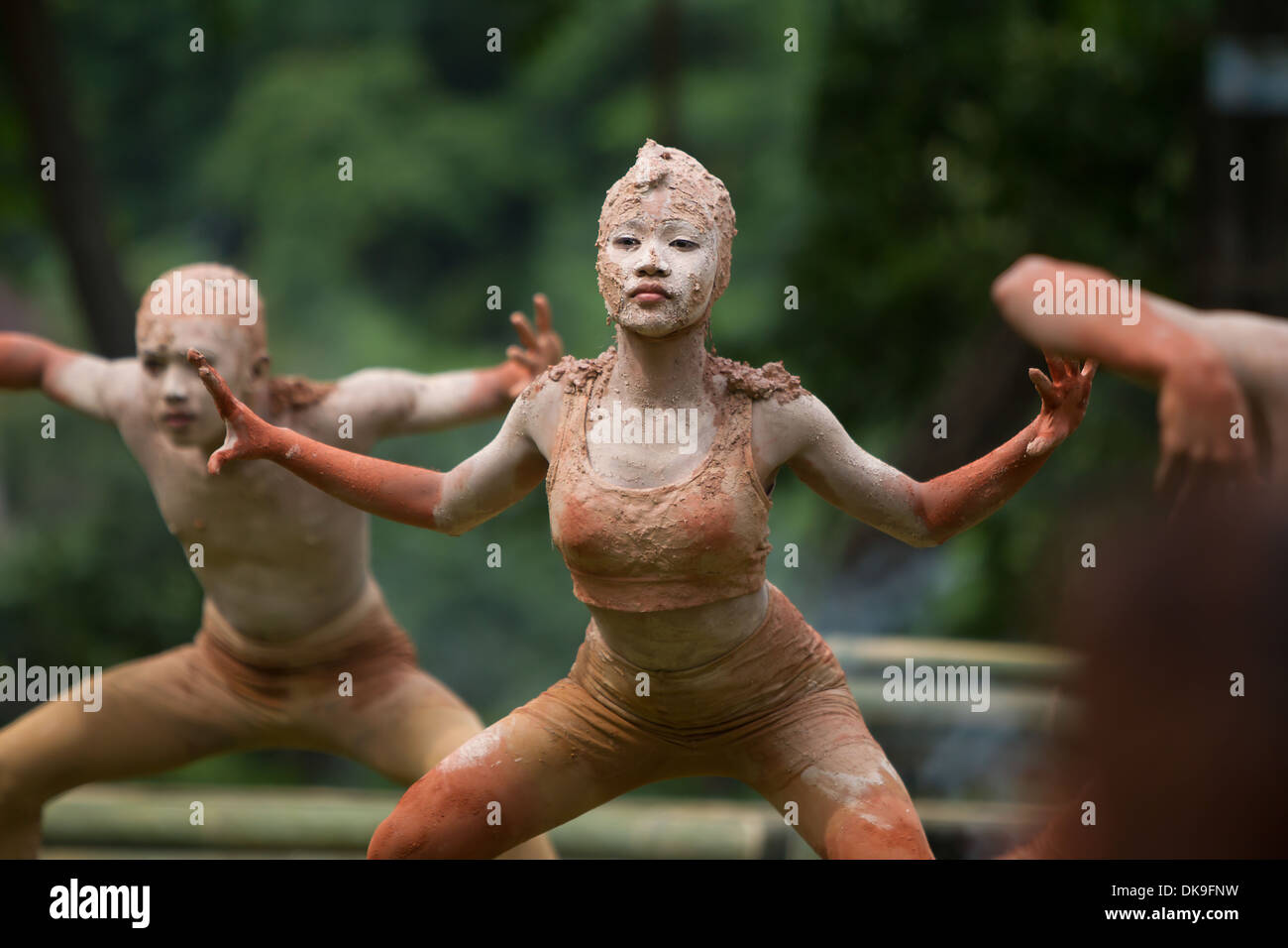 Mambukal 2013 Festival de boue,Negros Occidental,Philippines Banque D'Images