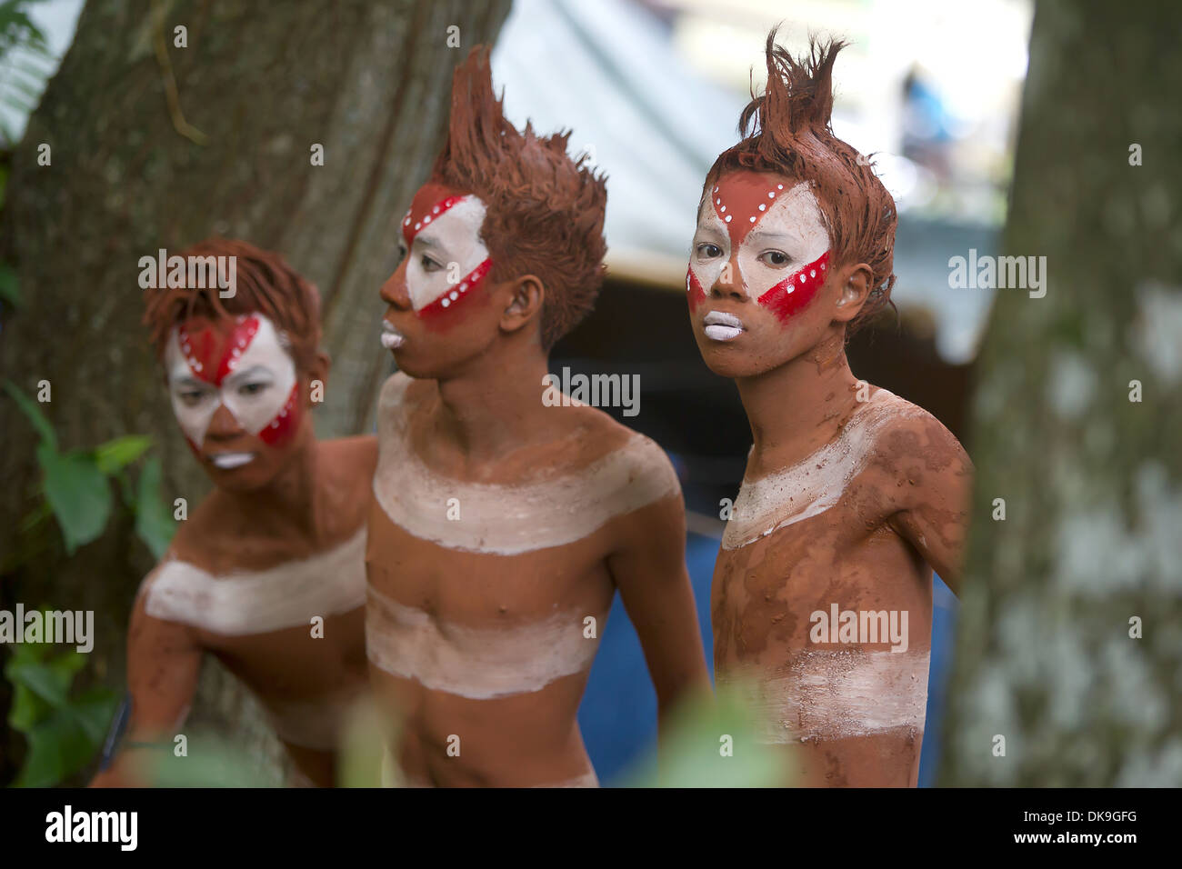 Mambukal 2013 Festival de boue,Negros Occidental,Philippines Banque D'Images