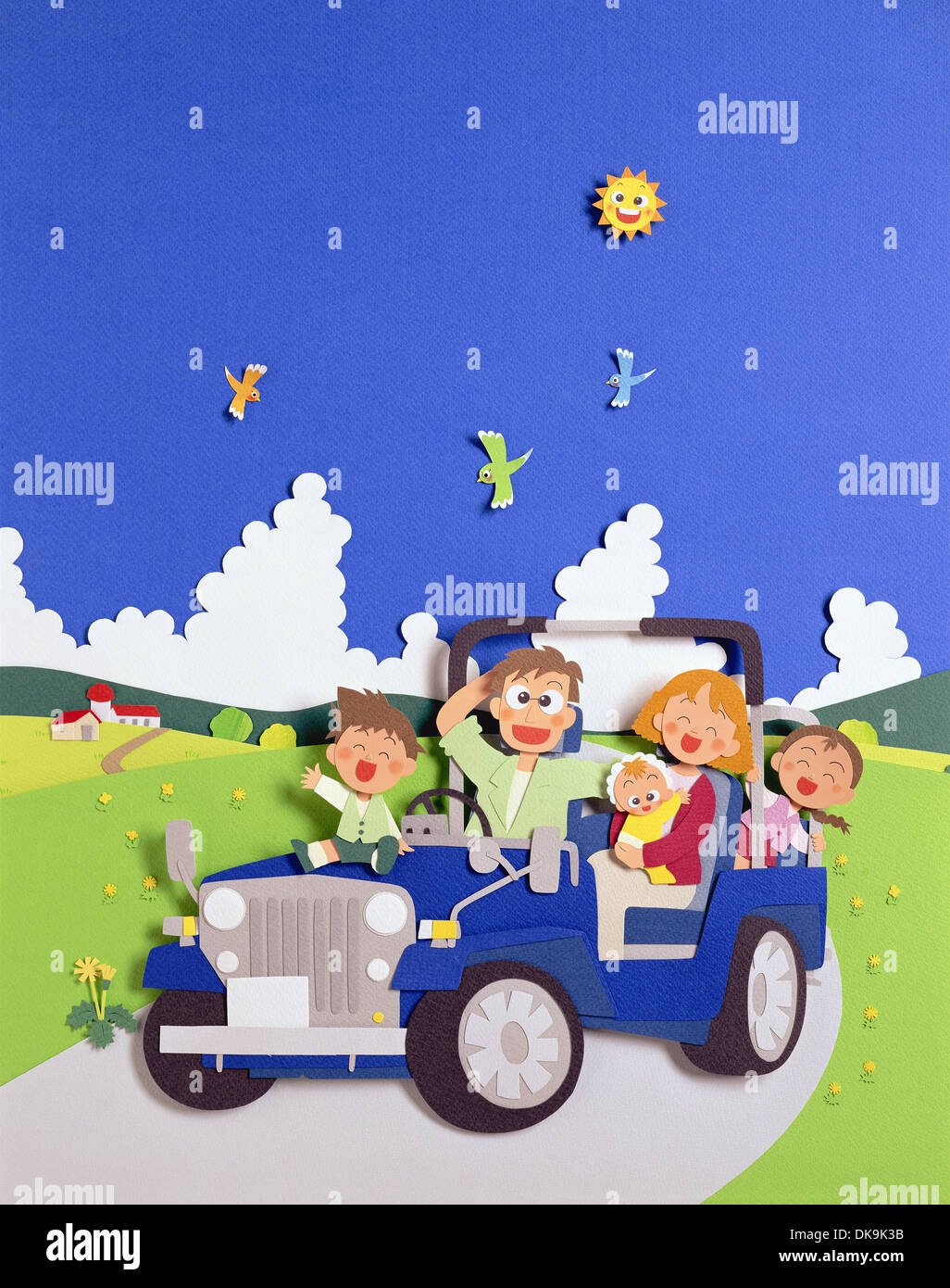 Famille je Banque D'Images