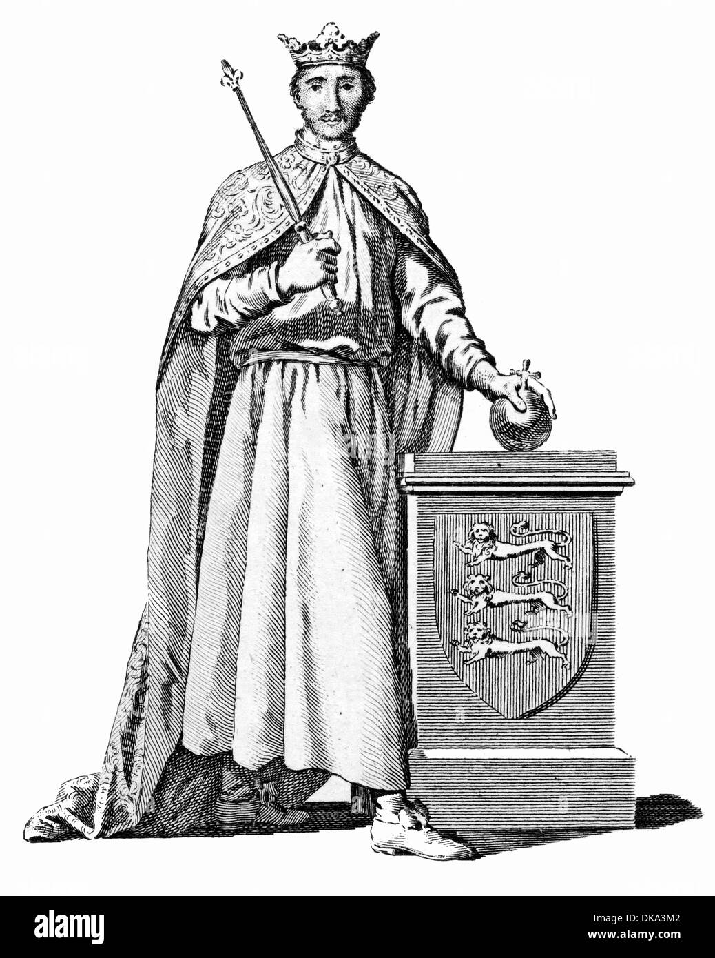 Le roi Richard Ier d'Angleterre Banque D'Images