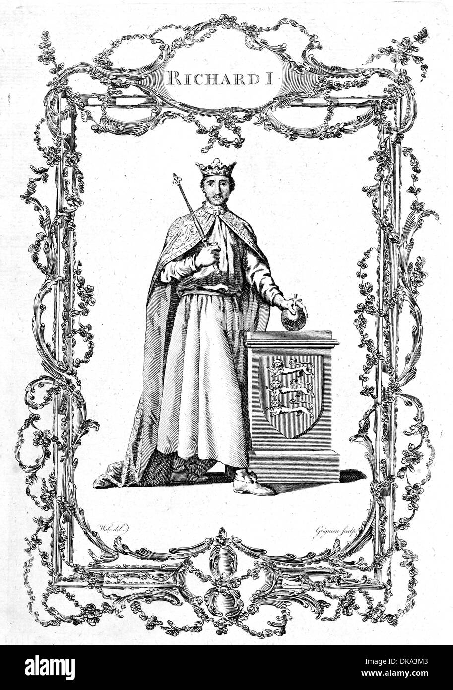 Le roi Richard Ier d'Angleterre Banque D'Images