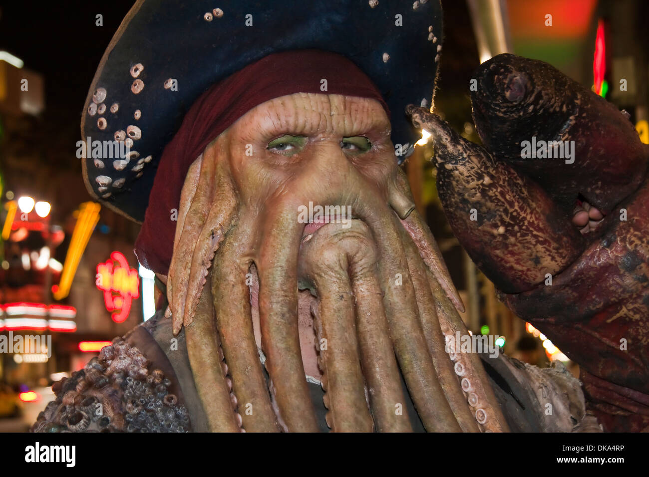 Davey Jones imitateur personnage film Banque D'Images
