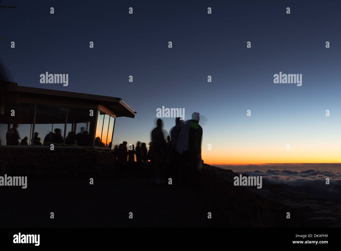 Au lever du soleil, l'Haleakala Maui, Hawaii Banque D'Images
