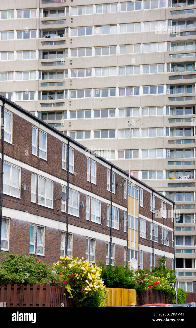 Logement Conseil tour et appartements dans East London Banque D'Images