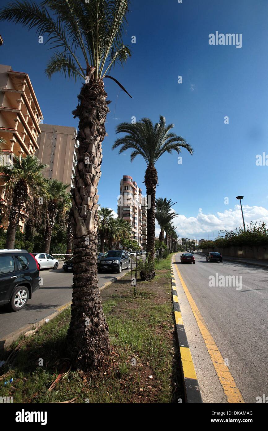 Tripoli est la deuxième plus grande ville et le deuxième plus grand port du Liban, ainsi que la capitale des provinces du nord du Liban. Tripoli, 85 km au nord de Beyrouth sur la côte méditerranéenne. La population de la région métropolitaine est d'environ 500 000 Banque D'Images