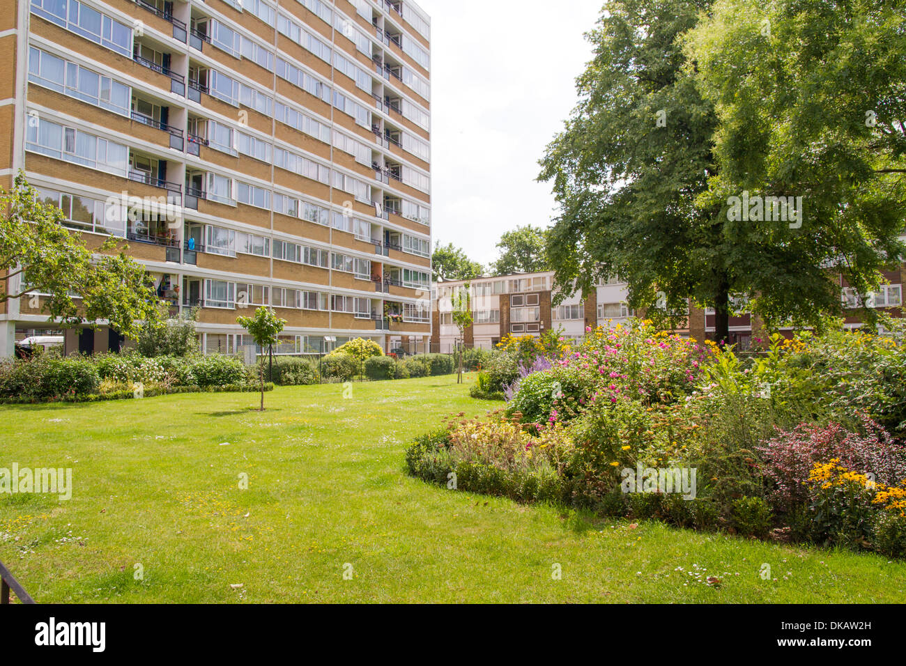 Churchill Gardens Housing Estate Pimlico London Westminster Banque D'Images