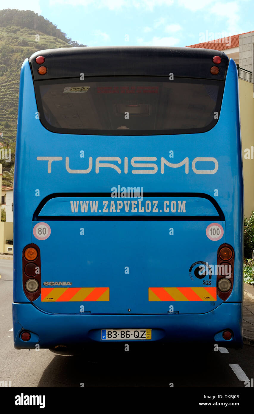 Madère Portugal.Retour de l'île excursion d'autocars Banque D'Images