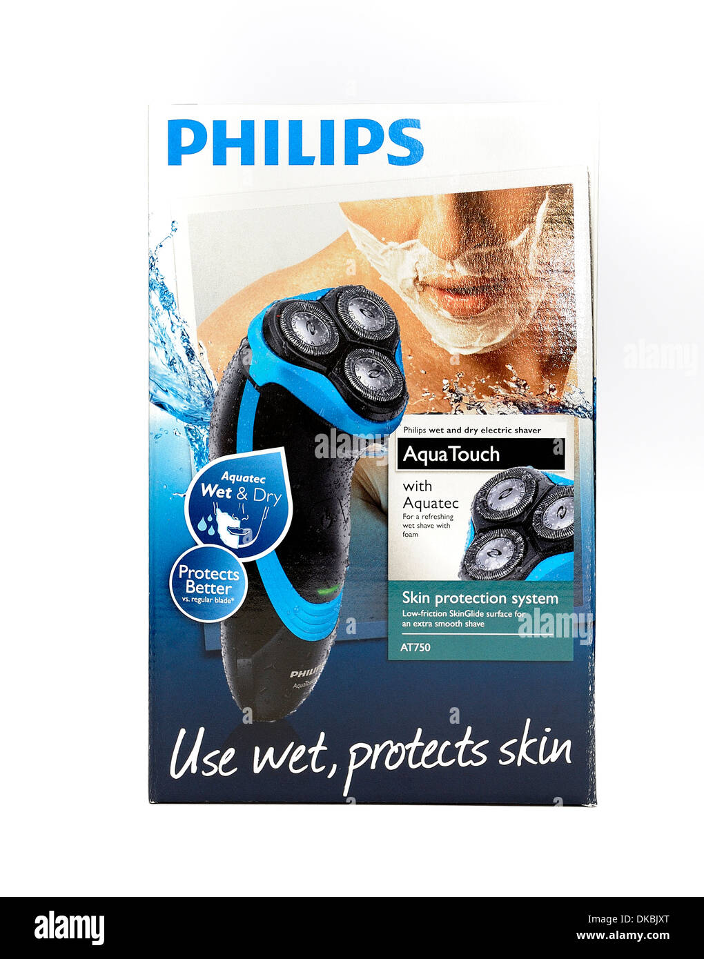 Rechargeable Philips Aqua touch rasoir électrique humide et sec Photo Stock  - Alamy