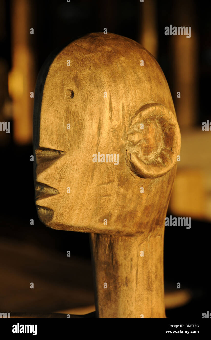 La sculpture africaine, Sabi Sand Game Reserve, Afrique du Sud Banque D'Images