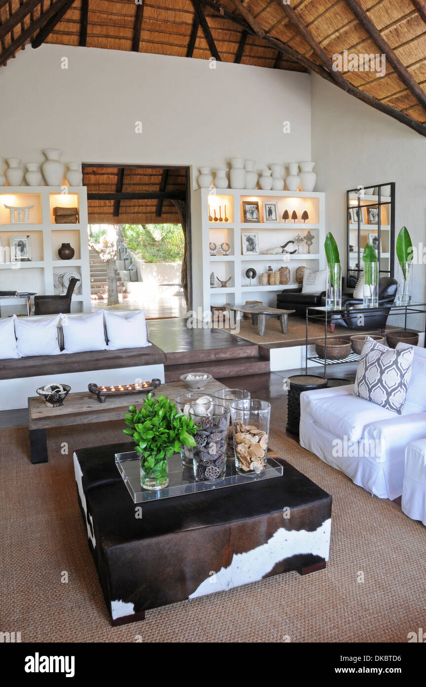 Londolozi Safari Lodge, Sabi Sand Game Reserve, Afrique du Sud Banque D'Images