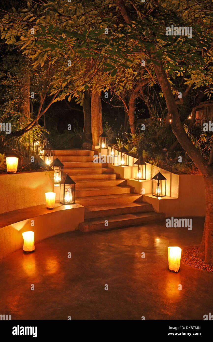 Londolozi Safari Lodge, Sabi Sand Game Reserve, Afrique du Sud Banque D'Images