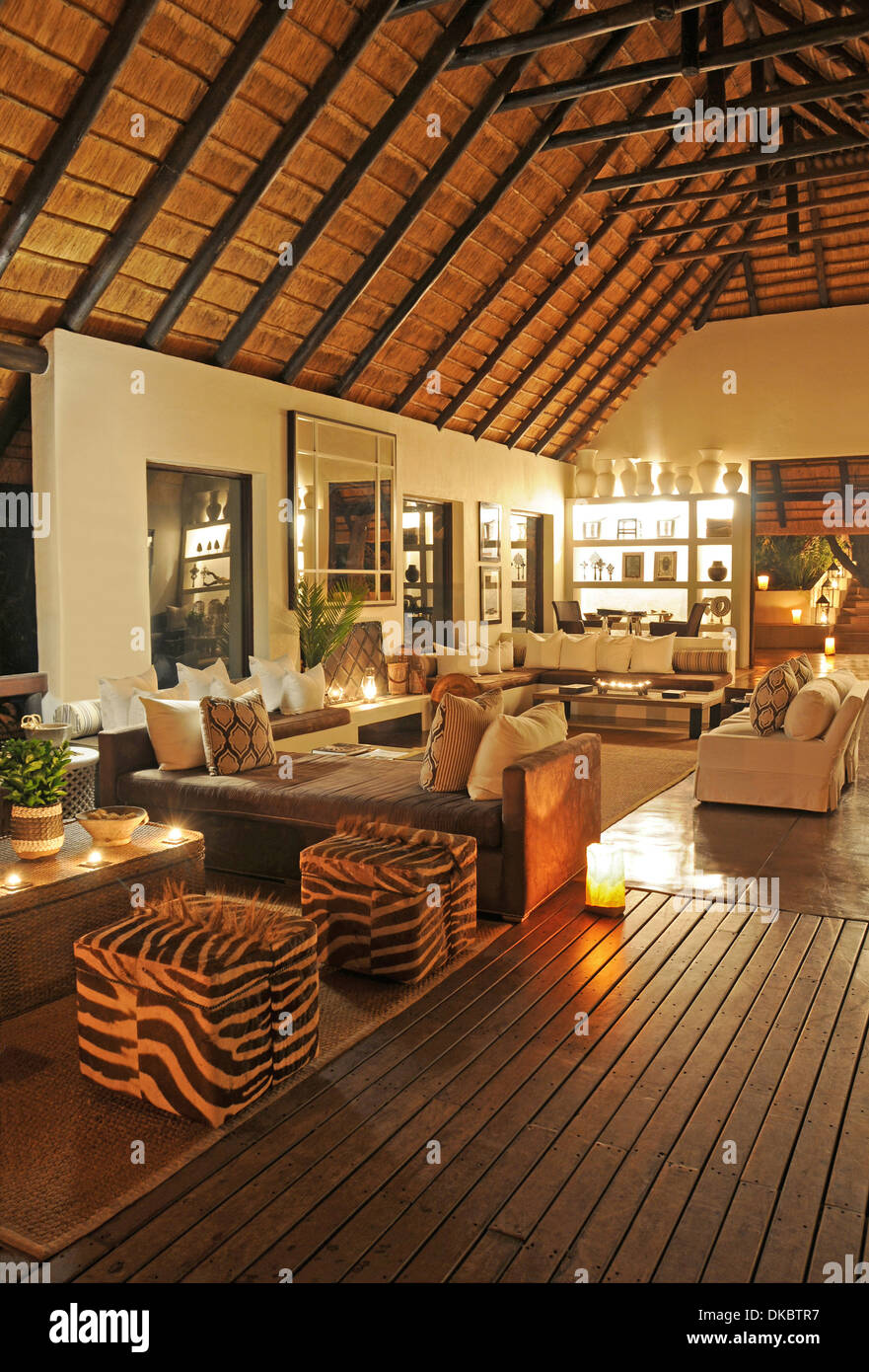 Londolozi Safari Lodge, Sabi Sand Game Reserve, Afrique du Sud Banque D'Images