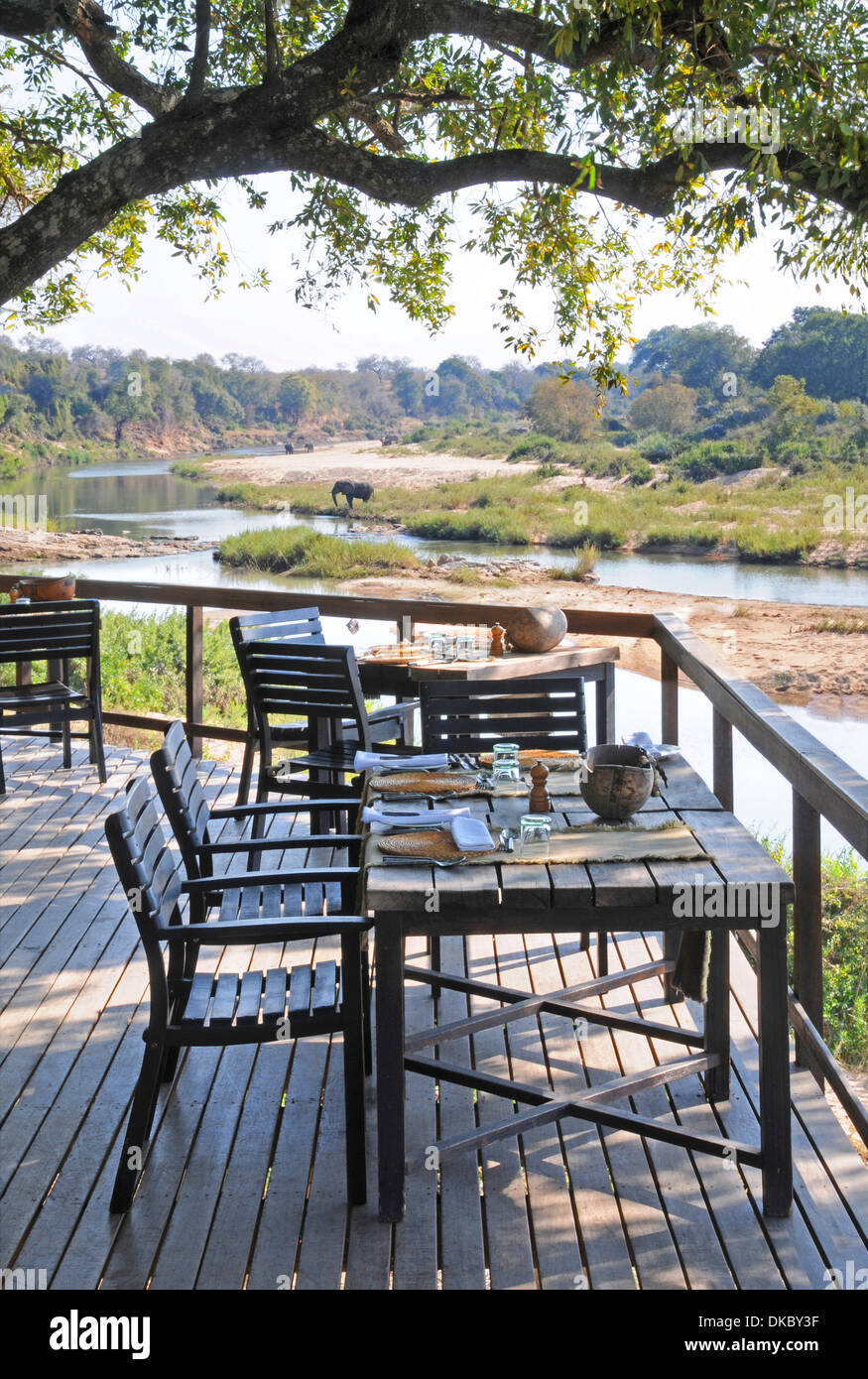 Singita Boulders Lodge, Sabi Sand Game Reserve, Afrique du Sud Banque D'Images