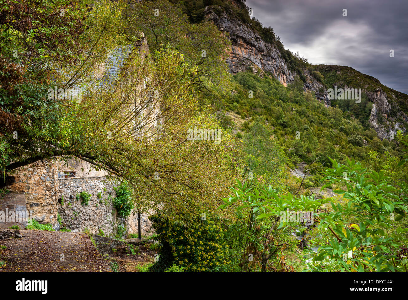 Revilla village, province de Huesca, Aragon, Espagne, Europe. Banque D'Images