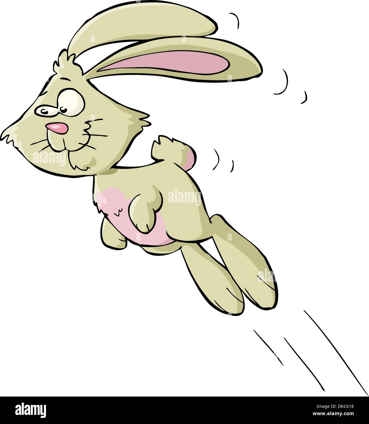Bunny on a white background vector illustration Illustration de Vecteur