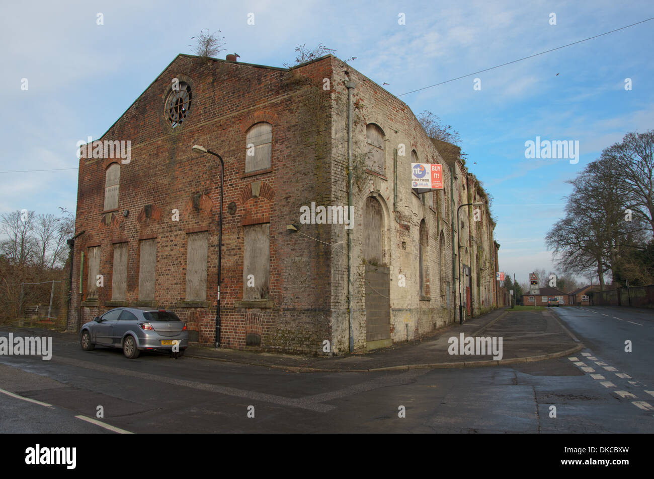 Vide abandonnée a vendre batiment industriel, Driffield East Yorkshire UK  Photo Stock - Alamy