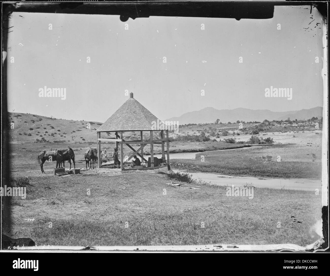 Hooper's Spring est une source naturelle qui a servi de source d'eau importante dans sa région. Il a peut-être été un endroit clé pour les colons, les explorateurs ou les voyageurs de passage dans la région. Banque D'Images