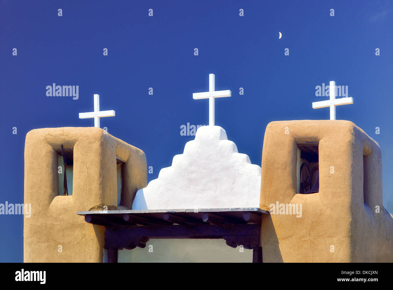 Dans l'église San Geronimo de Taos Pueblo. Taos, Nouveau Mexique. Banque D'Images