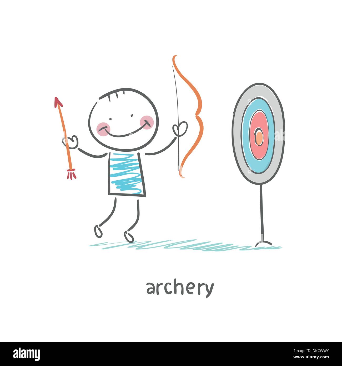 Archer Illustration de Vecteur