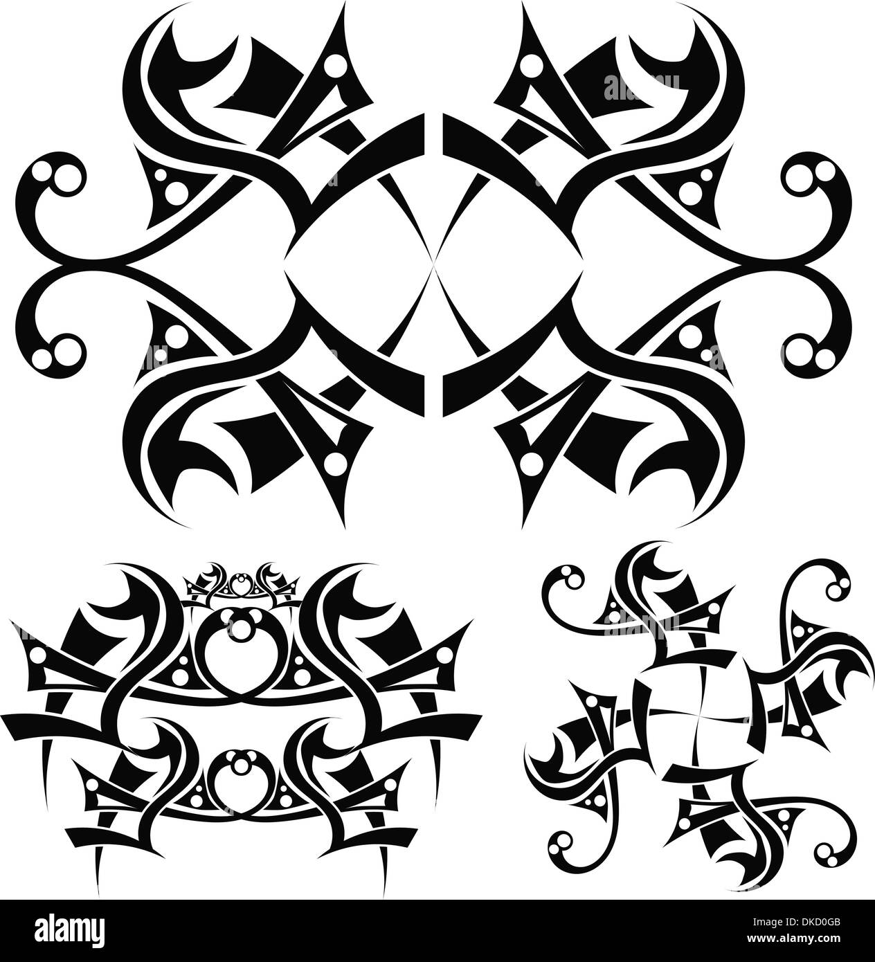 La conception de l'art tribal Illustration de Vecteur