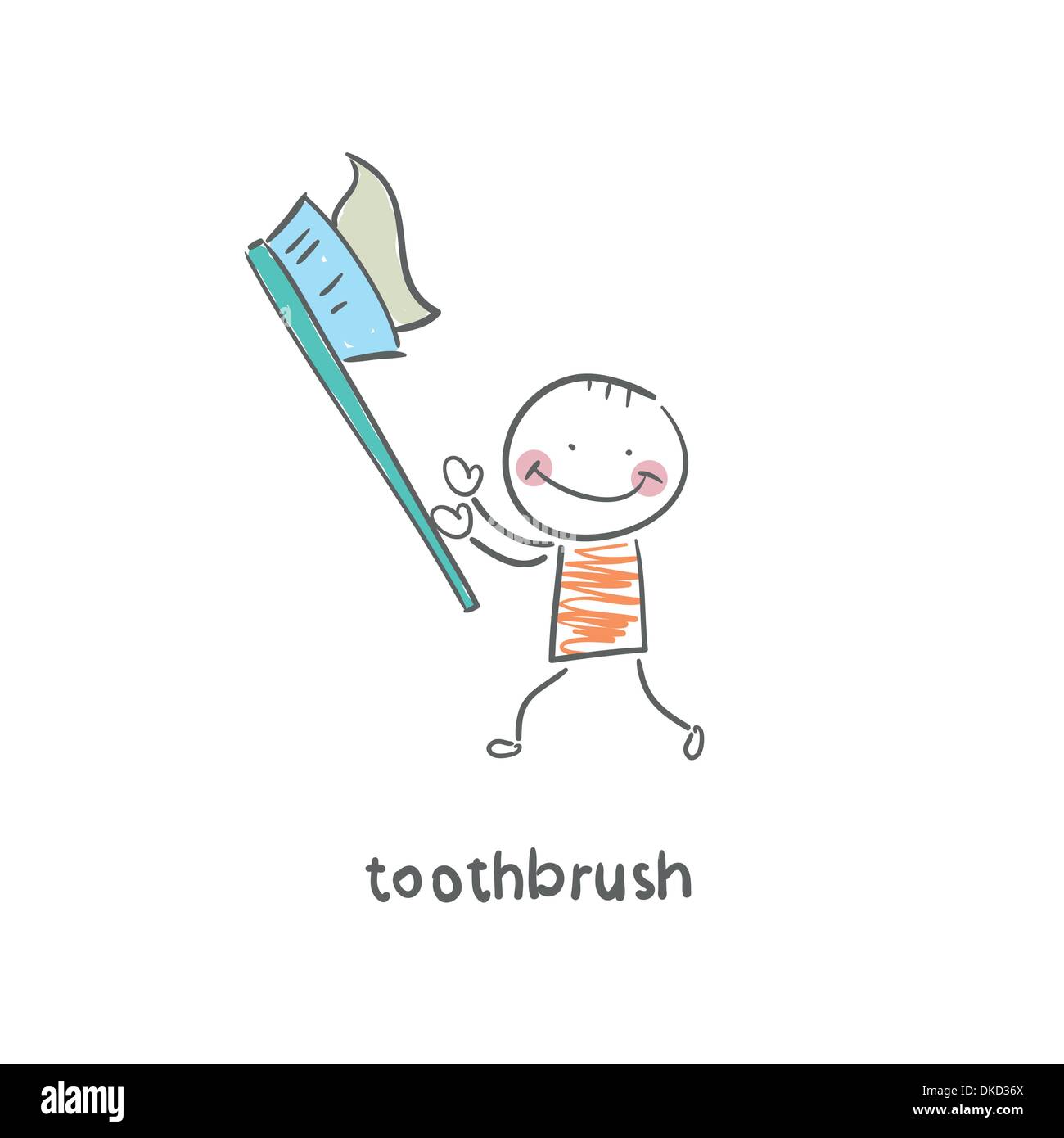 brosse à dents Illustration de Vecteur