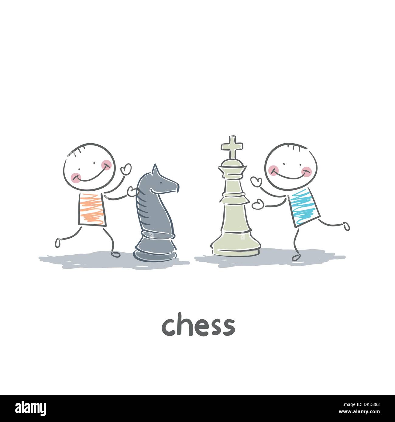 jeu d’échecs Illustration de Vecteur