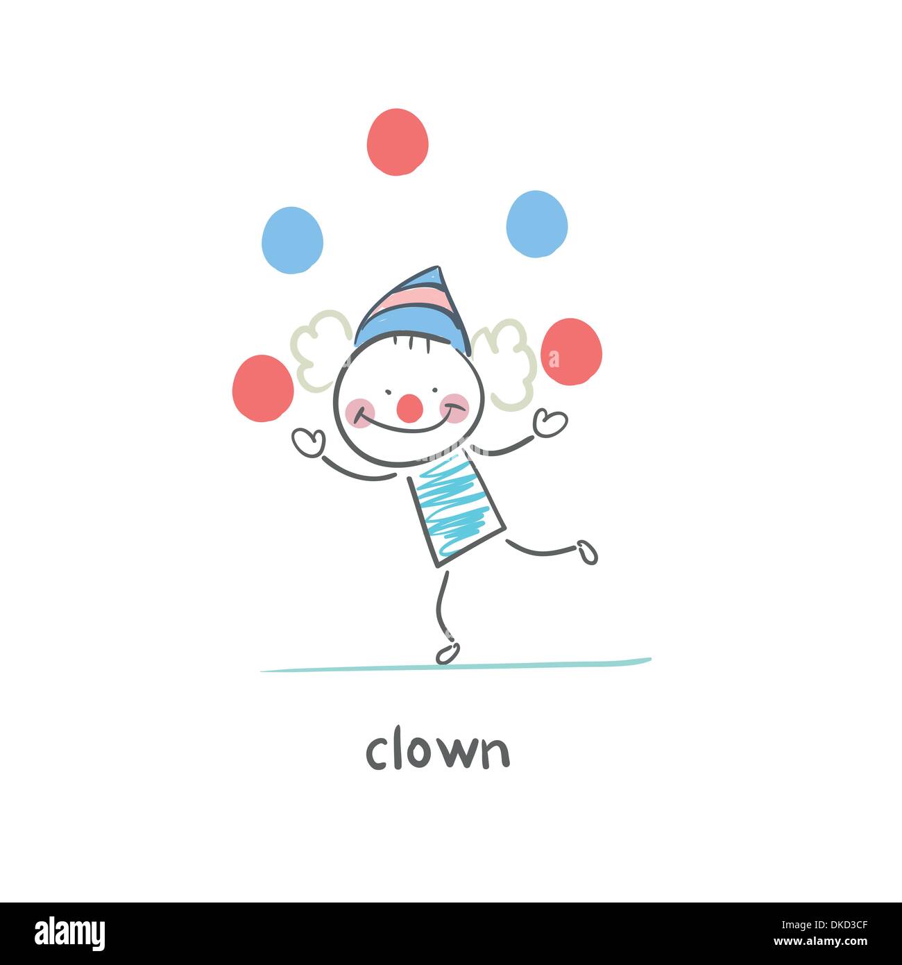 clown Illustration de Vecteur