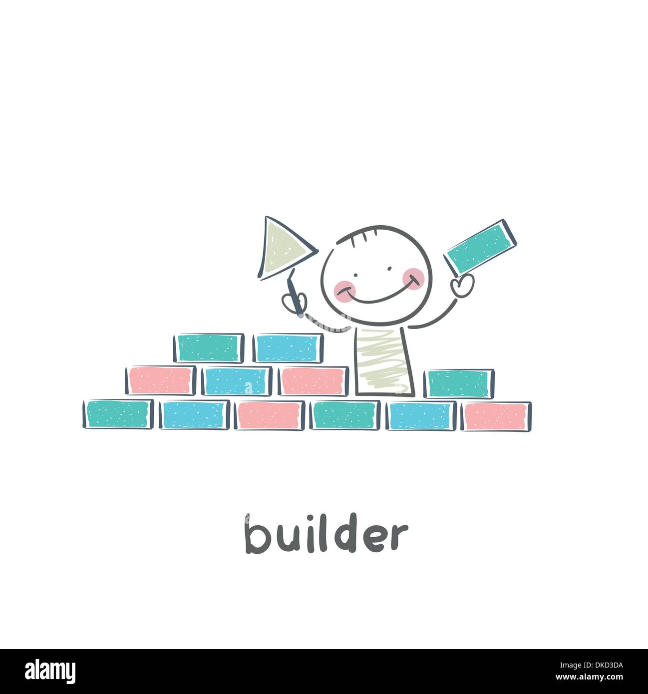 Builder Illustration de Vecteur