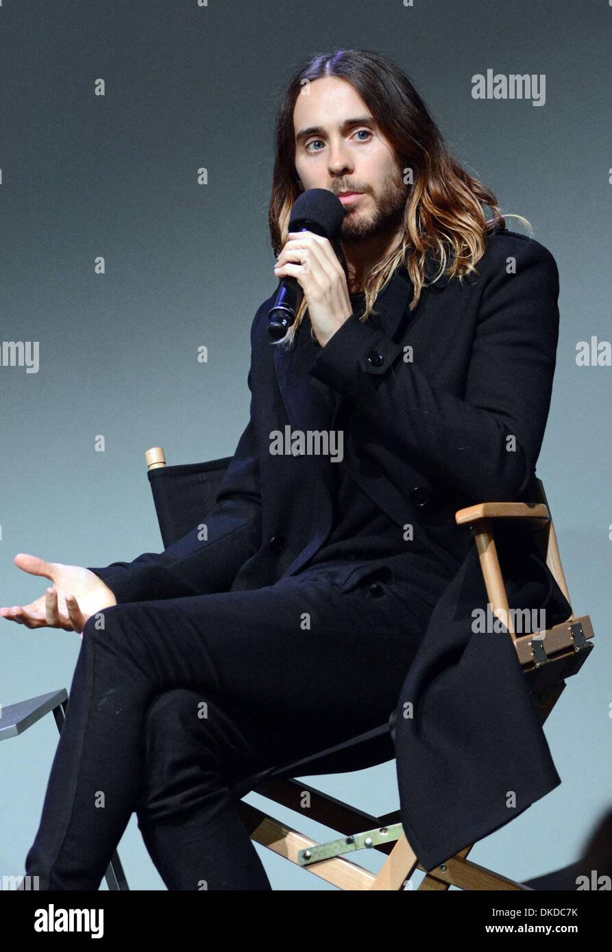 New York, NY, USA. 9Th Jul 2013. Jared Leto en apparence en magasin pour rencontrer le cinéaste : Jared Leto traite de l'objet, l'Apple Store de SoHo, New York, NY 4 Décembre, 2013. Credit : Derek Storm/Everett Collection/Alamy Live News Banque D'Images