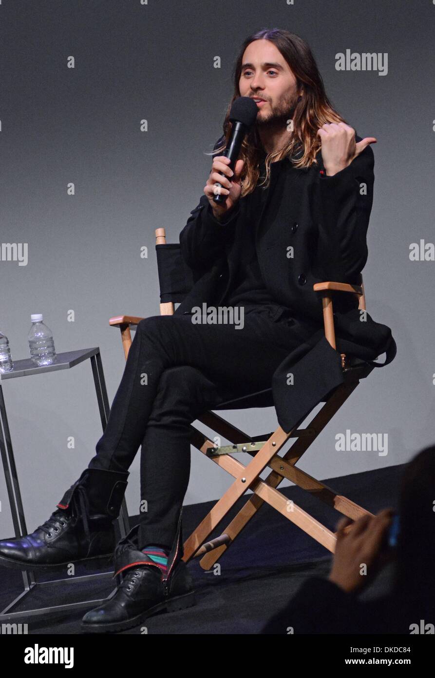 New York, NY, USA. 9Th Jul 2013. Jared Leto en apparence en magasin pour rencontrer le cinéaste : Jared Leto traite de l'objet, l'Apple Store de SoHo, New York, NY 4 Décembre, 2013. Credit : Derek Storm/Everett Collection/Alamy Live News Banque D'Images