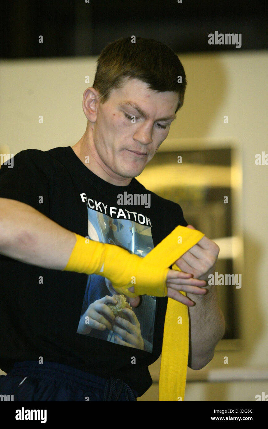 Jan 16, 2007 ; Las Vegas, NV, USA ; Ricky Hatton fonctionne en haut rang de sport à Las Vegas, Nevada pour la journée des médias pour l'Angleterre, Ricky Hatton vs Hitman'' Columbia's Juan Urango double fer ''. Les deux combattants sont invaincus, ils sont prévus pour lutter contre 01-20-2007 à Paris l'Hotel & Casino à Las Vegas pour l'IBF Poids welter Junior Championship. L'événement sera présenté en direct sur HBO Banque D'Images