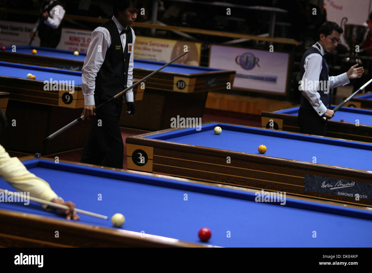 Aug 19, 2007 - New York, NY, USA - 2007 Sang Lee International Open 3 Tournoi de Billard à coussin. (Crédit Image : © Mehmet Demirci/ZUMA Press) Banque D'Images