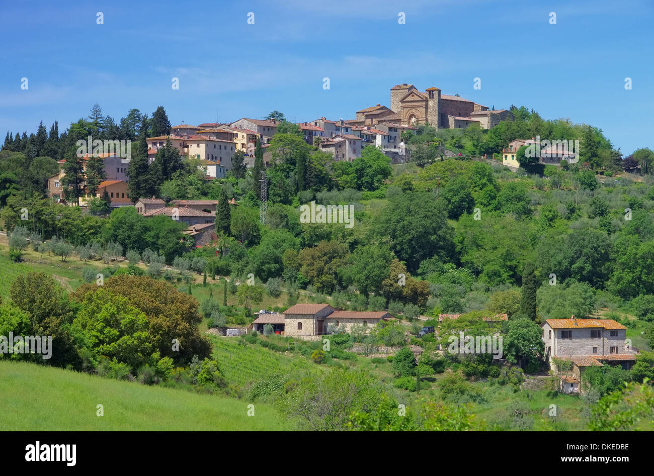 Panzano in Chianti 01 Banque D'Images