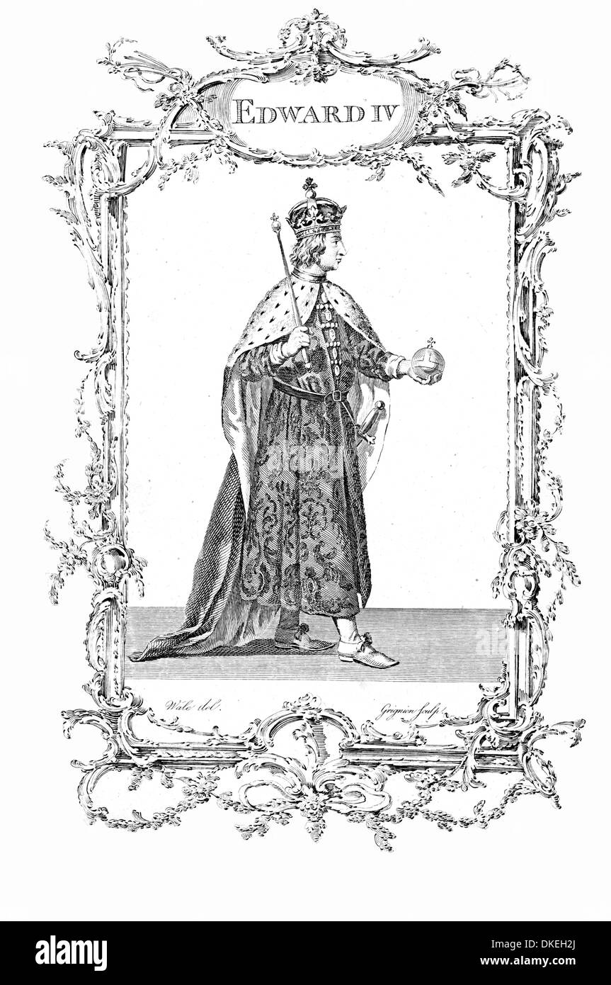 Le roi Édouard IV d'Angleterre Banque D'Images