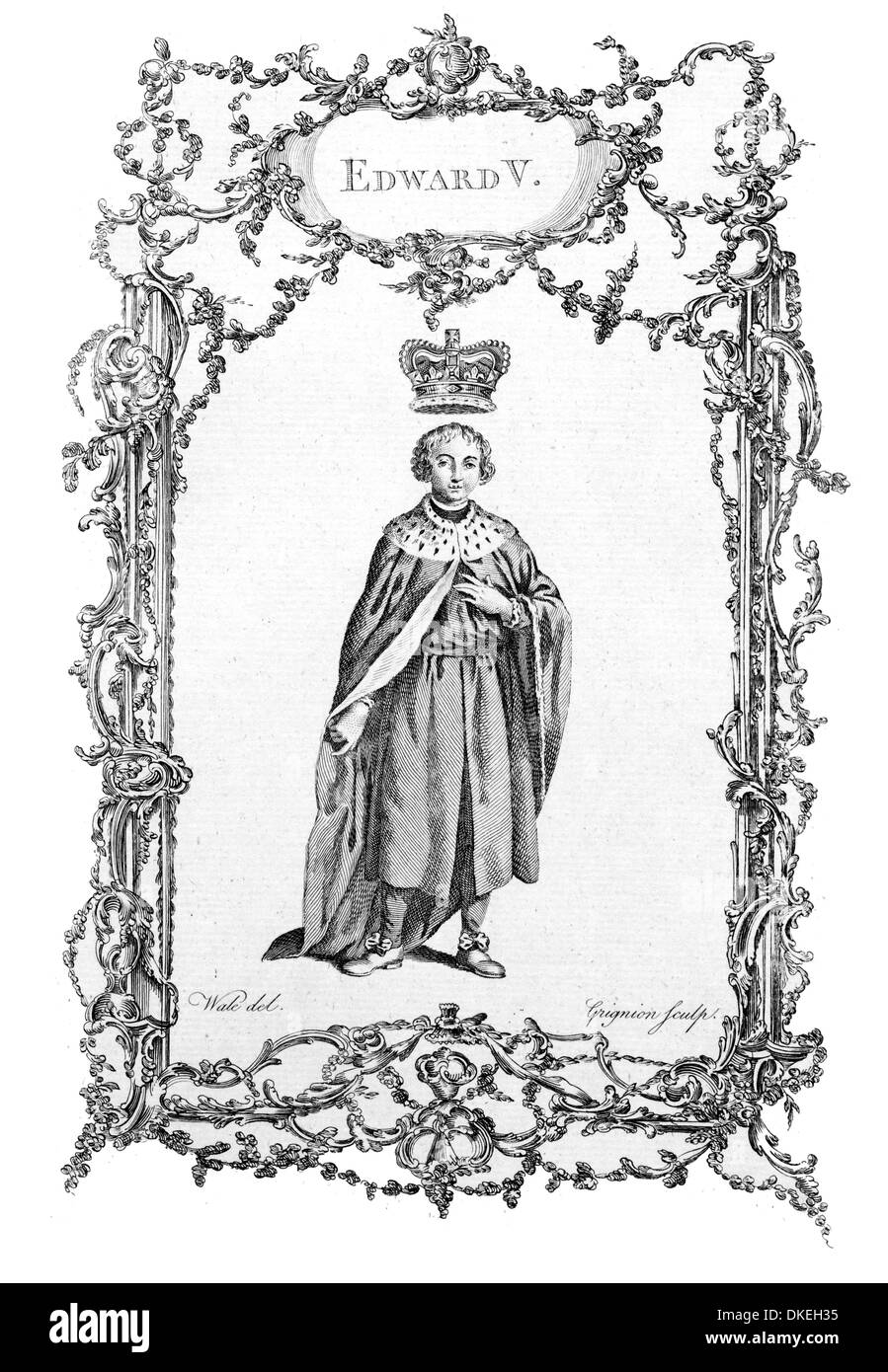 Edouard V, Roi d'Angleterre Banque D'Images