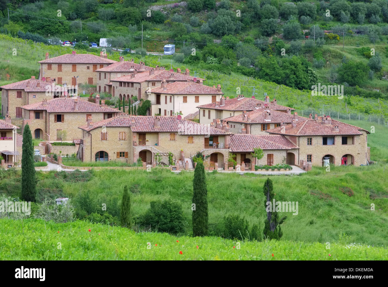 Toskana Dorf - Toscane village 08 Banque D'Images