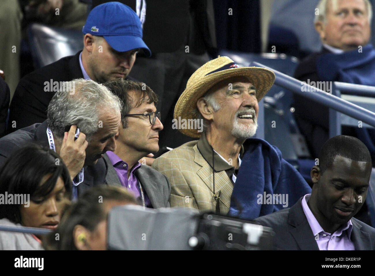 Sir Sean Connery à 2012 U.S Open to watch Men's match final entre Andy Murray et Novak Djokovic, New York City USA - Banque D'Images