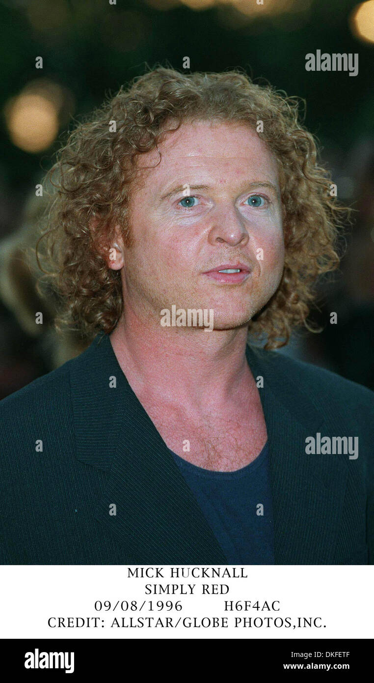MICK HUCKNALL.SIMPLY RED.09/08/1996.H6F4AC.Crédit : ALLSTAR/ Banque D'Images
