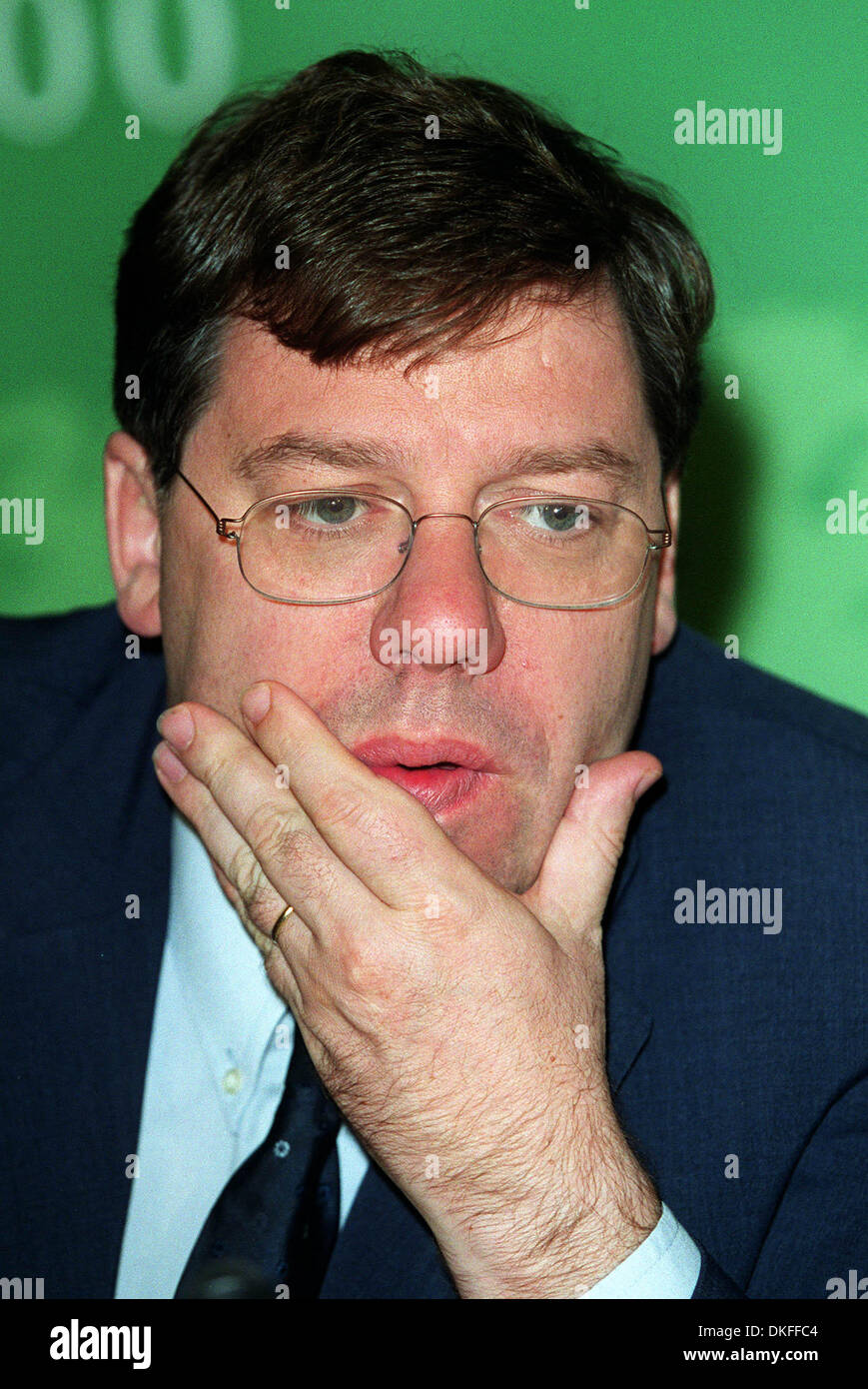 BRIAN COWAN.MINISTRE DES AFFAIRES ÉTRANGÈRES DE L'Irlande. SANTA MARIA da Feira, Portugal.SOMMET EUROPÉEN PORTUGAL 2000.13/06/2000.U55D6 Banque D'Images