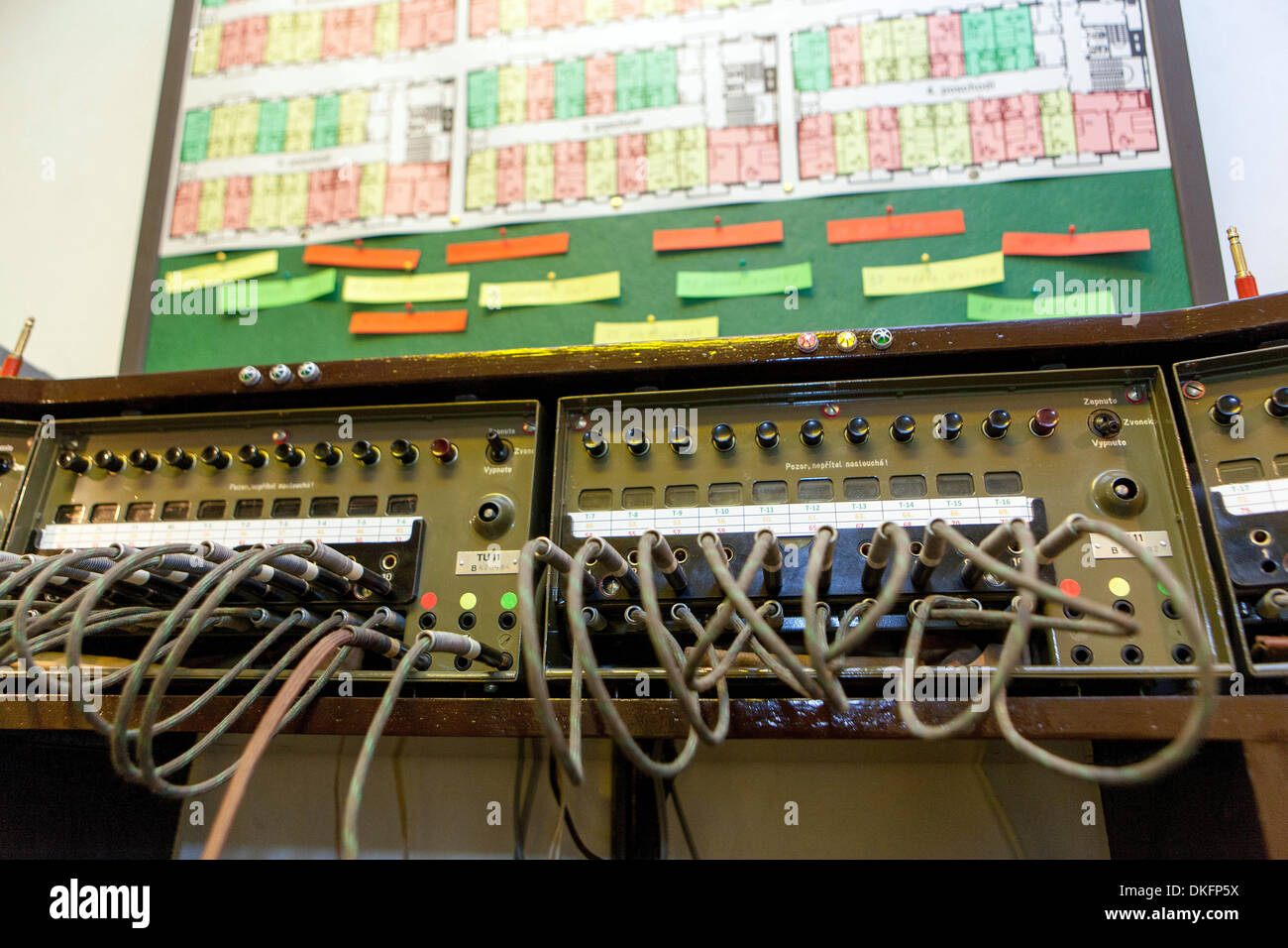 Spy Museum à l'hôtel Jalta. Le métro de l'hôtel Prague République Tchèque Central Spy room Banque D'Images