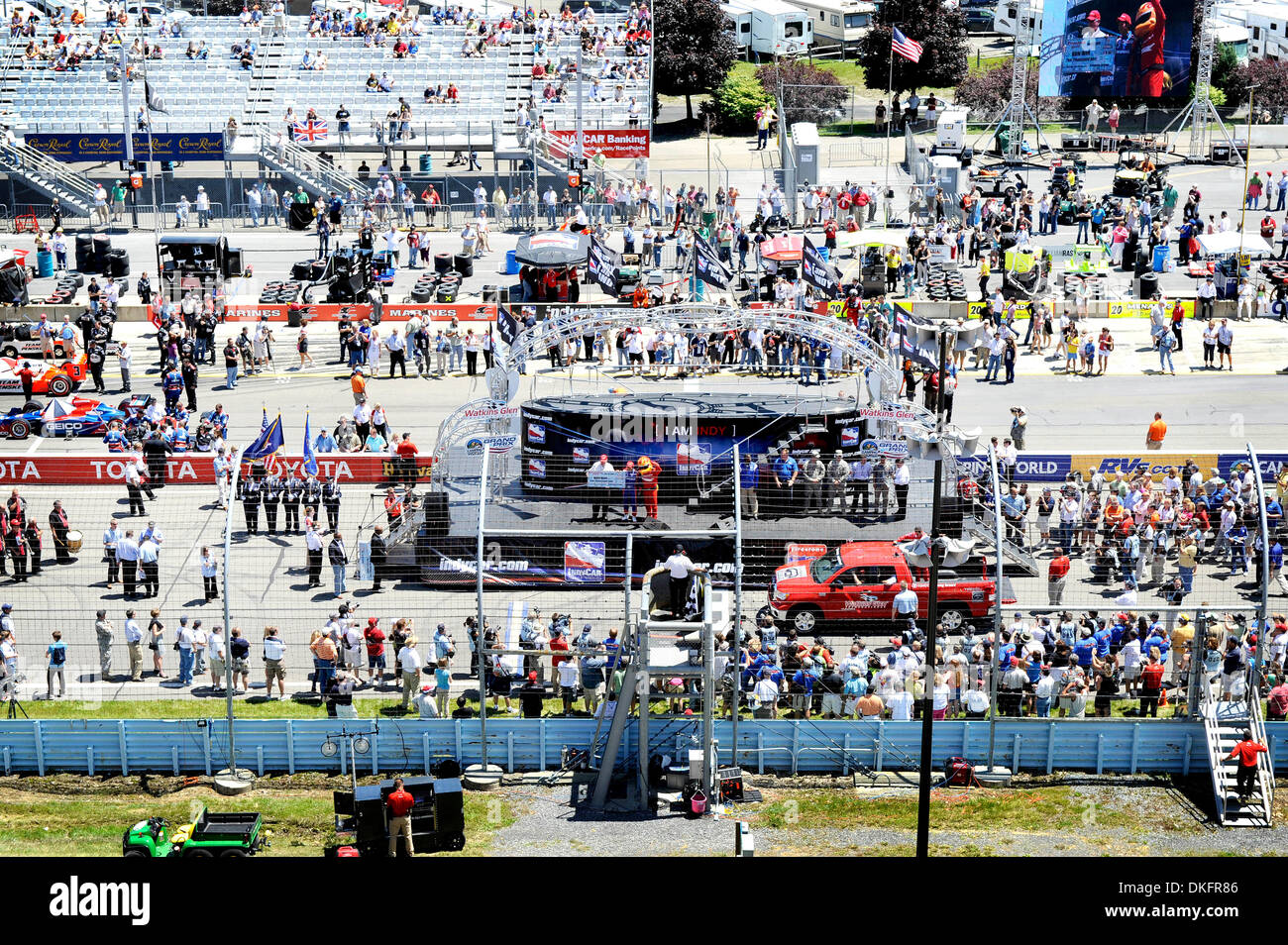 5 juillet 2009 : La scène juste avant le début de la Camping World Grand Prix de Watkins Glen International, à Watkins Glen, NEW YORK. Alan Schwartz/Cal Sport Media (Image Crédit : © Alan Schwartz/Cal Sport Media/ZUMA Press) Banque D'Images