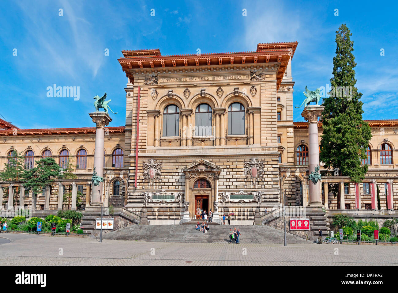 Musée cantonal des beaux arts, Place de la Riponne, Lausanne, Vaud, Suisse, Europe Banque D'Images