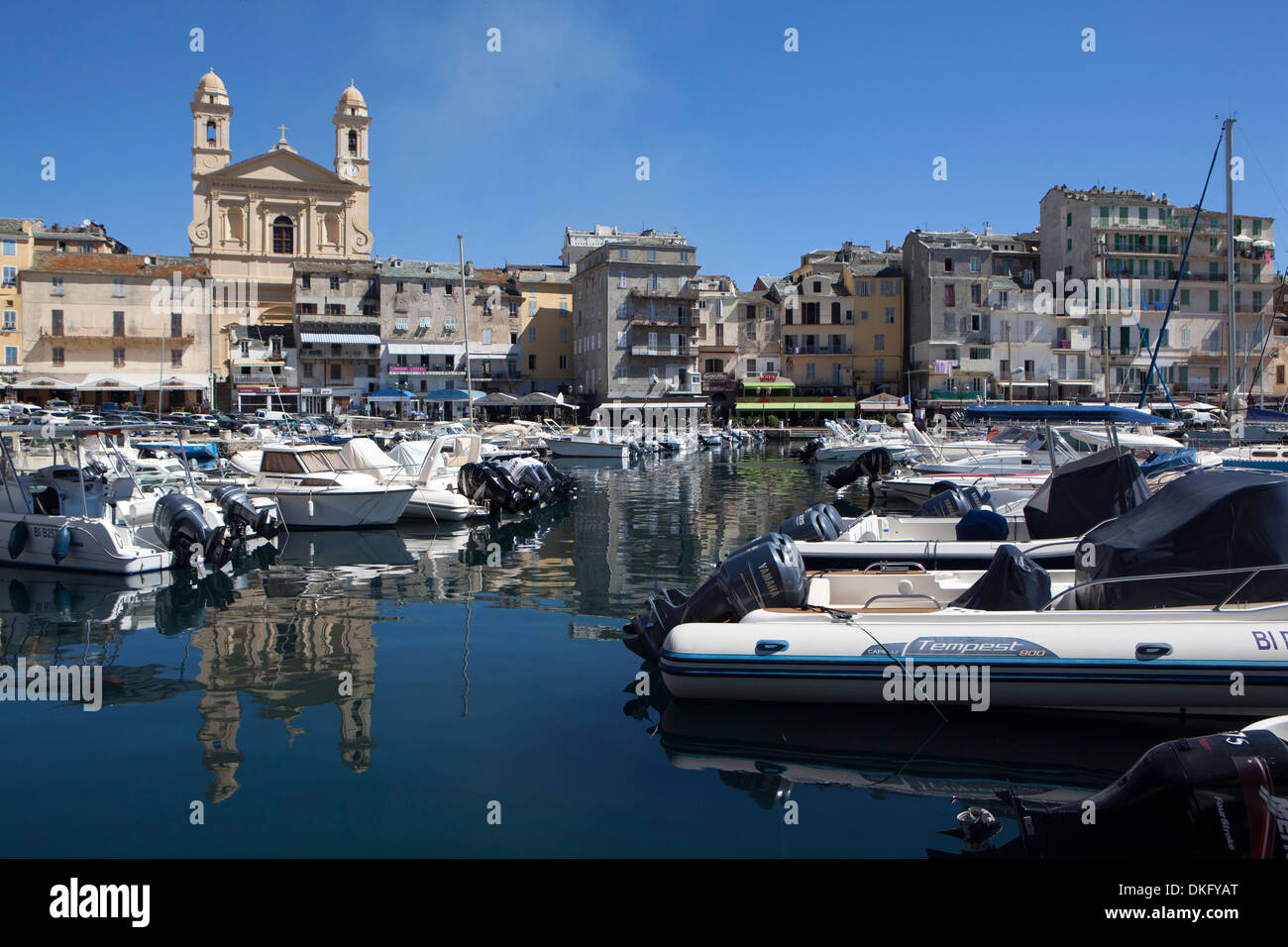 Le port de Bastia, Corse, France, Europe, Méditerranée Banque D'Images