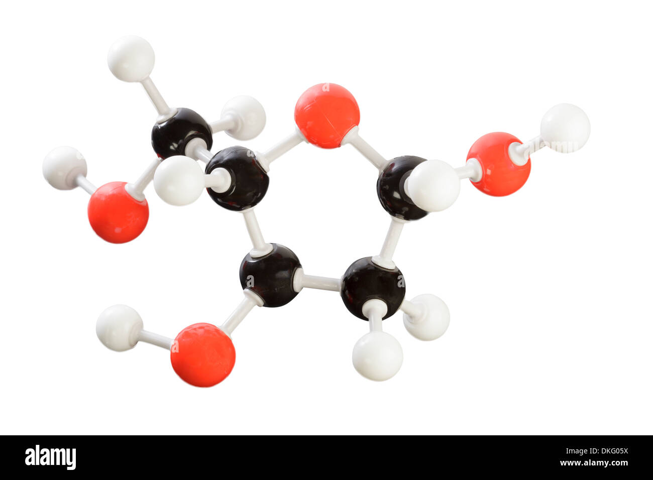 Désoxyribose molécule modèle Banque D'Images