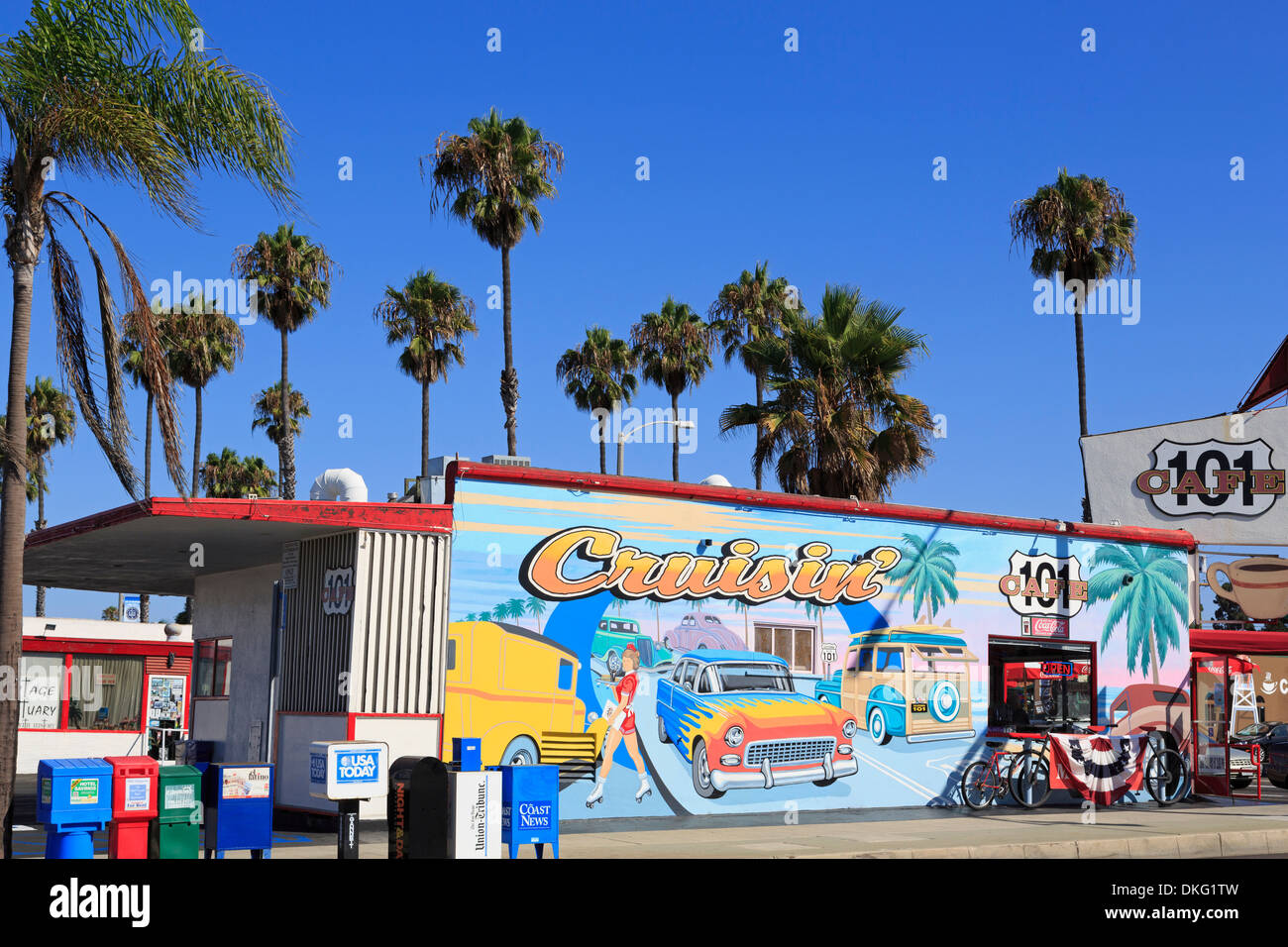 L'autoroute 101 Cafe à Oceanside, en Californie, États-Unis d'Amérique, Amérique du Nord Banque D'Images
