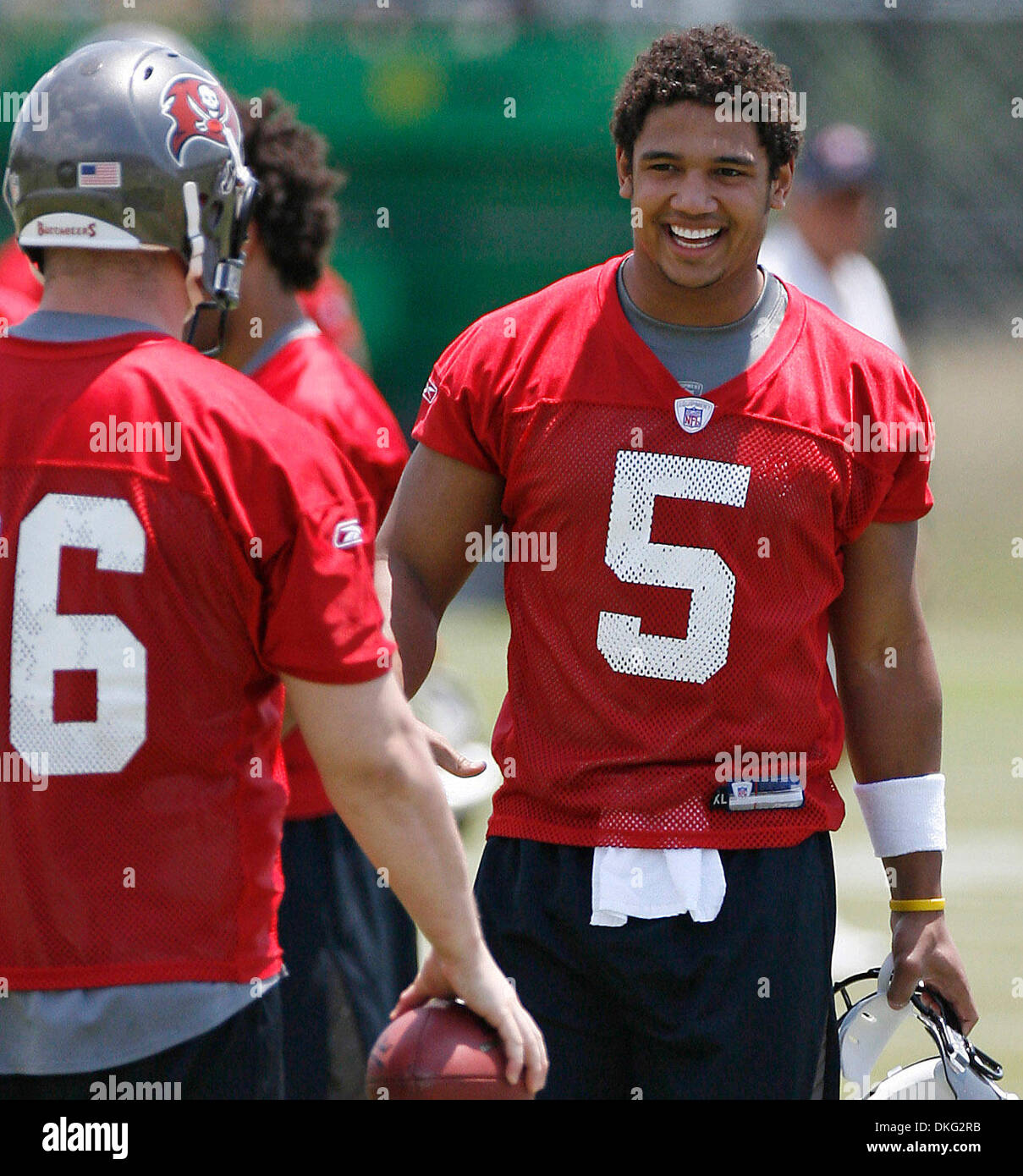 TP   304685 CASS bucs 3 (05/02/2009 TAMPA) Quarterback Josh Freeman (5) au cours de la deuxième journée de la recrue boucaniers mini-camp le samedi (crédit Image : © St. Petersburg Times/ZUMA Press) Banque D'Images