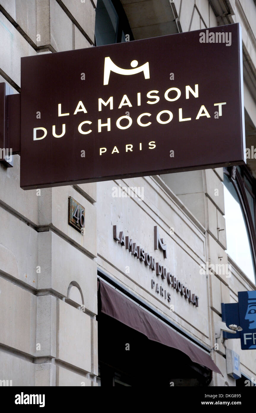 Londres, Angleterre, Royaume-Uni. La Maison du Chocolat dans Piccadilly Banque D'Images