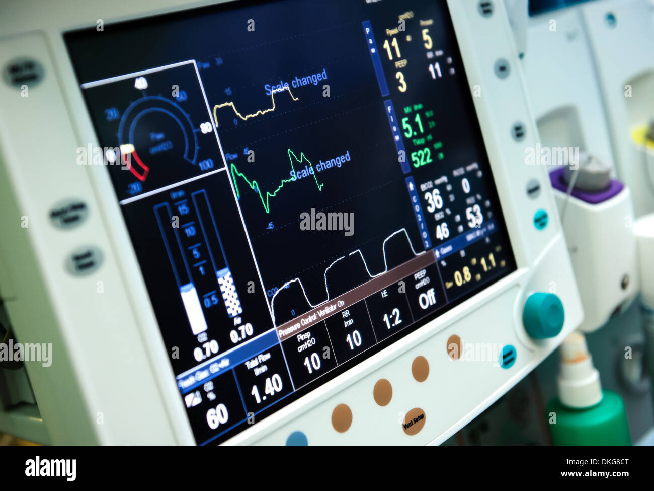 Matériel de ventilation mécanique Banque D'Images