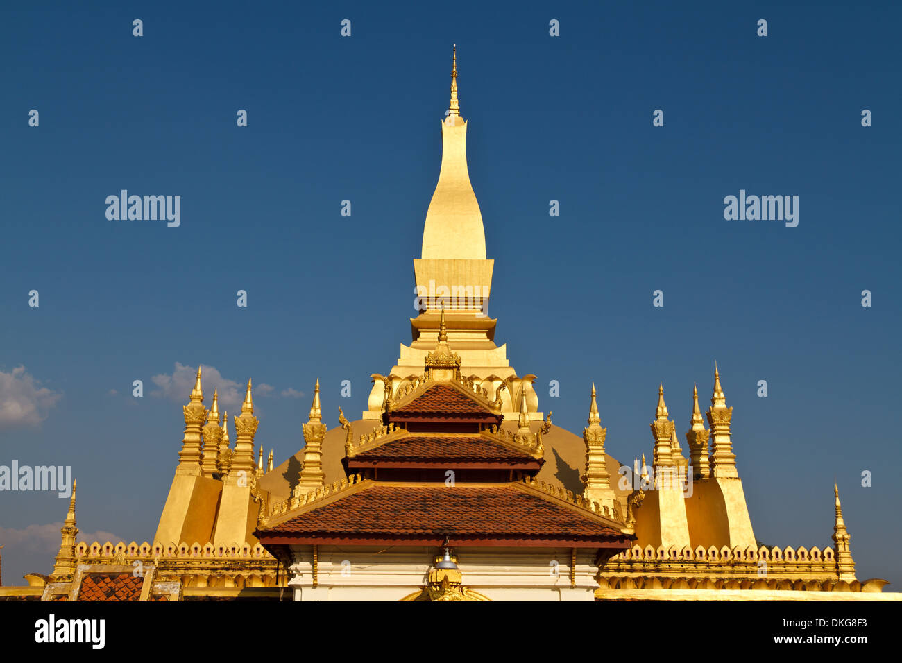 Temple That Luang, Vientiane, Laos, Asie Banque D'Images