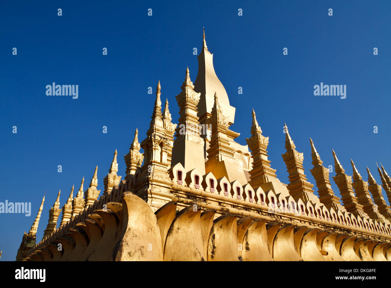 Temple That Luang, Vientiane, Laos, Asie Banque D'Images